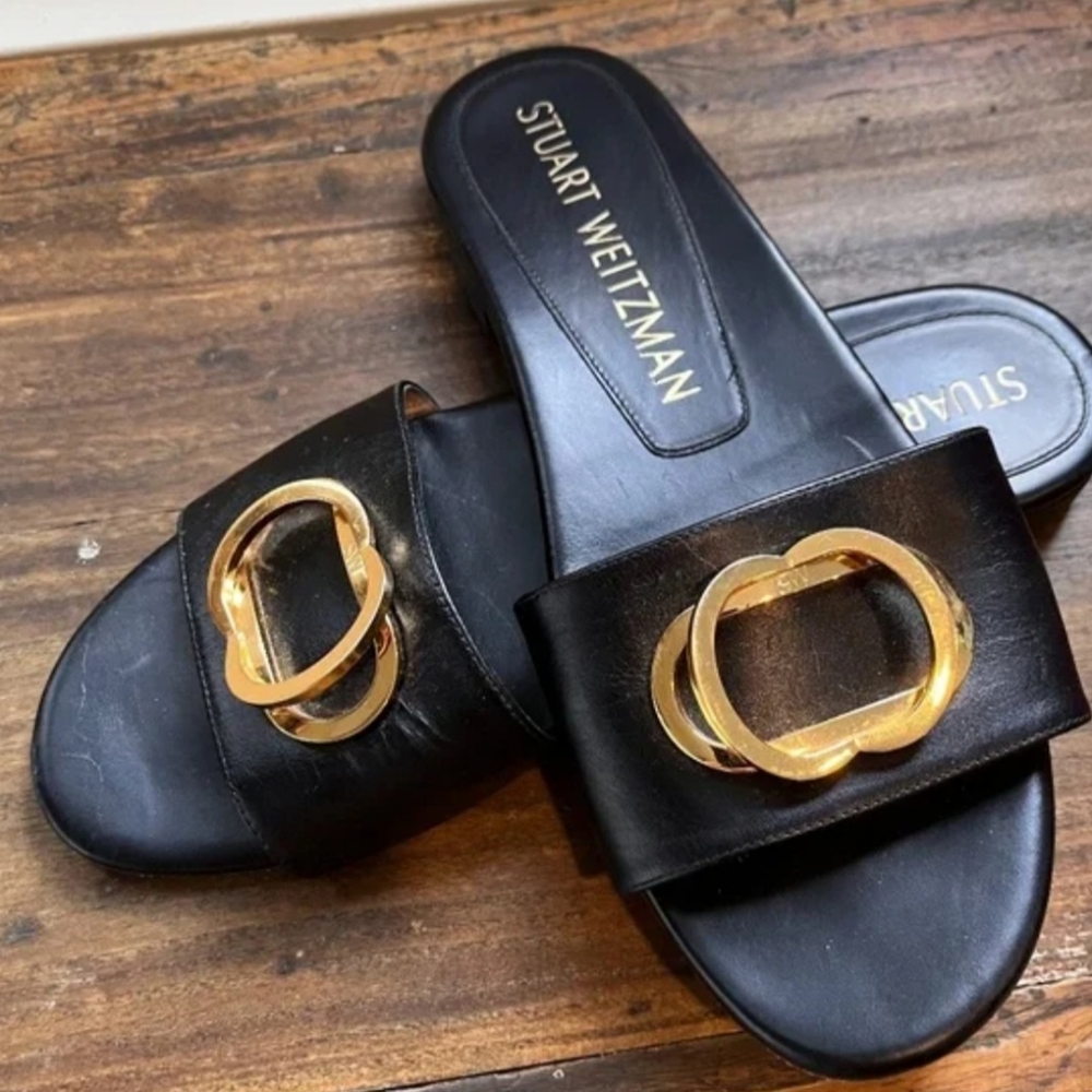 Stuart Weitzman Sandal Flats Size 6.5 - image 1